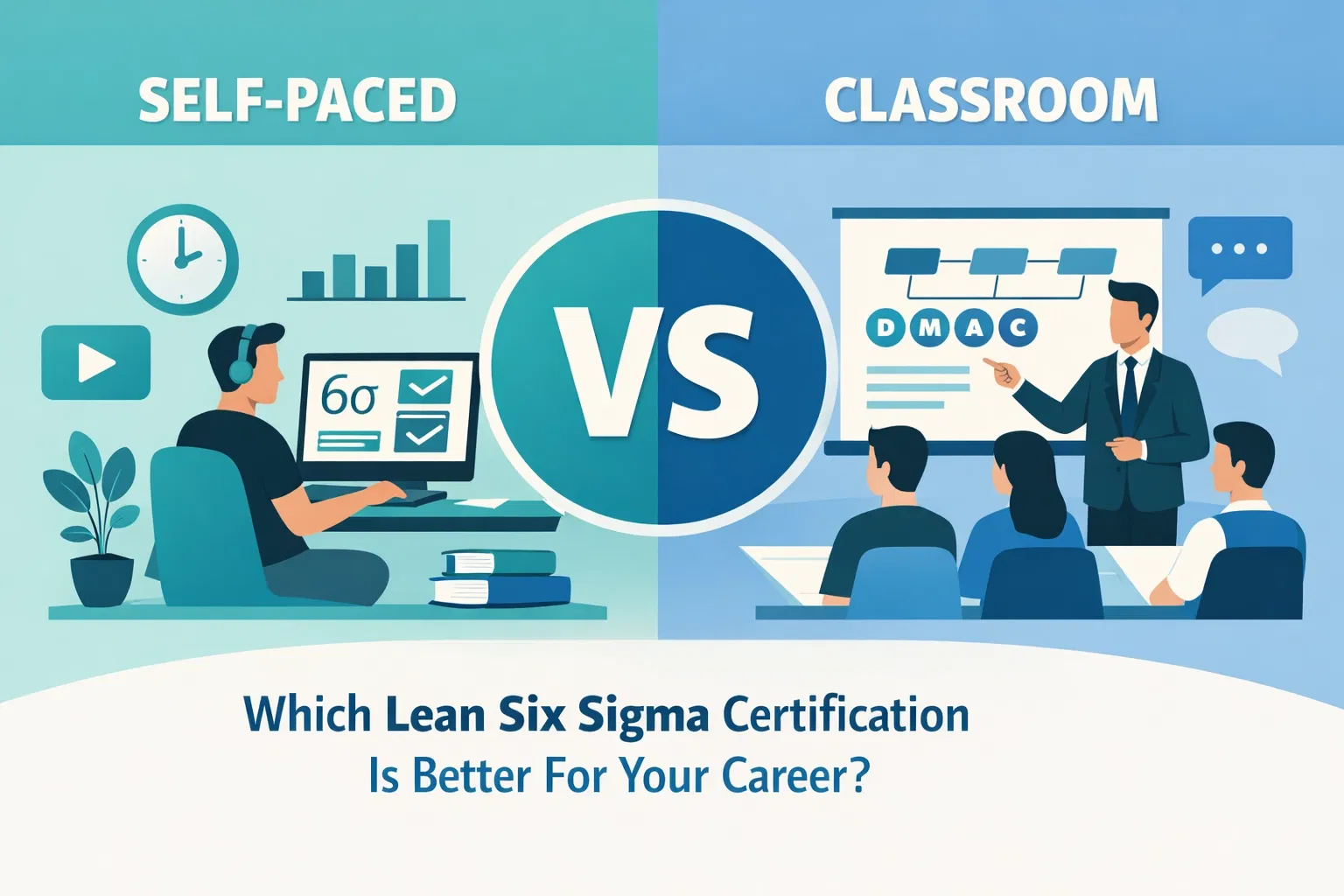 Self-Paced vs. Classroom Training: Which Lean Six Sigma Certification Is Better For Your Career?