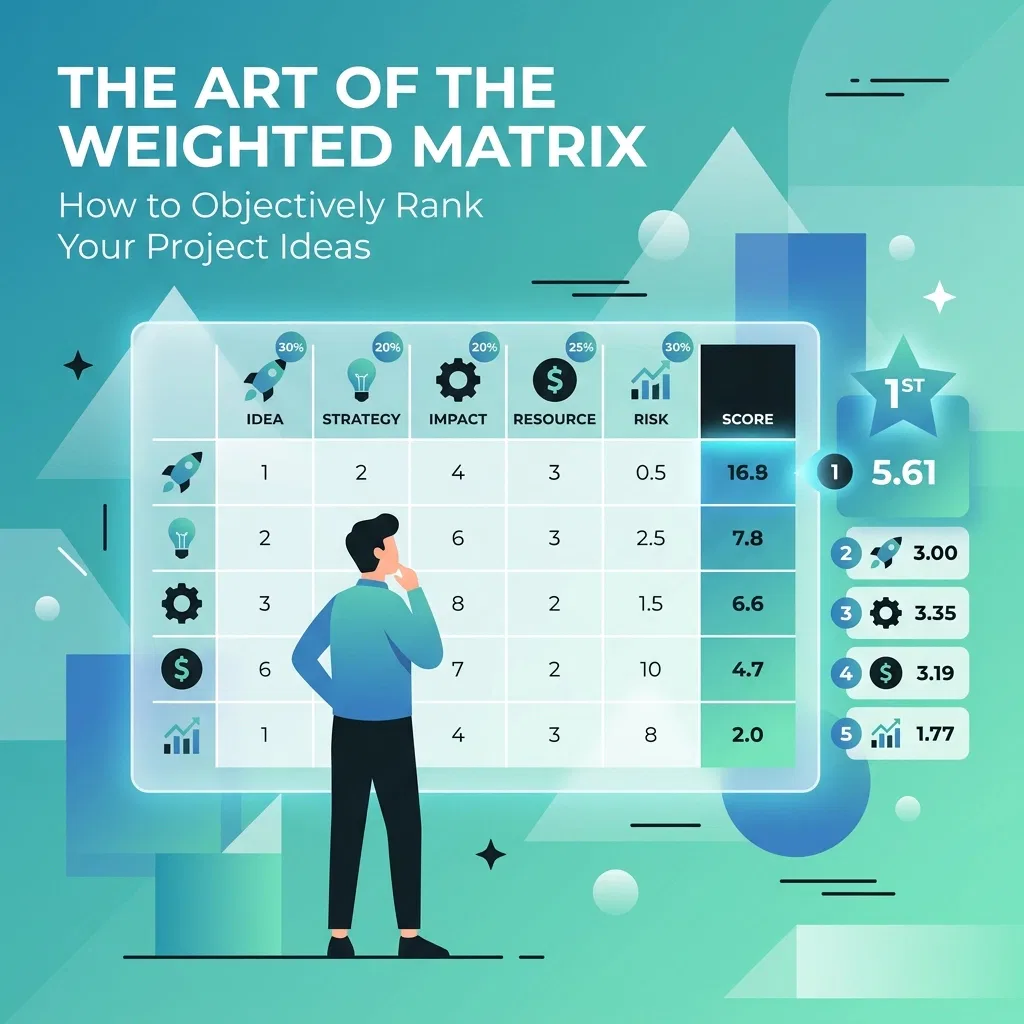 The Art of the Weighted Matrix: How to Objectively Rank Your Project Ideas