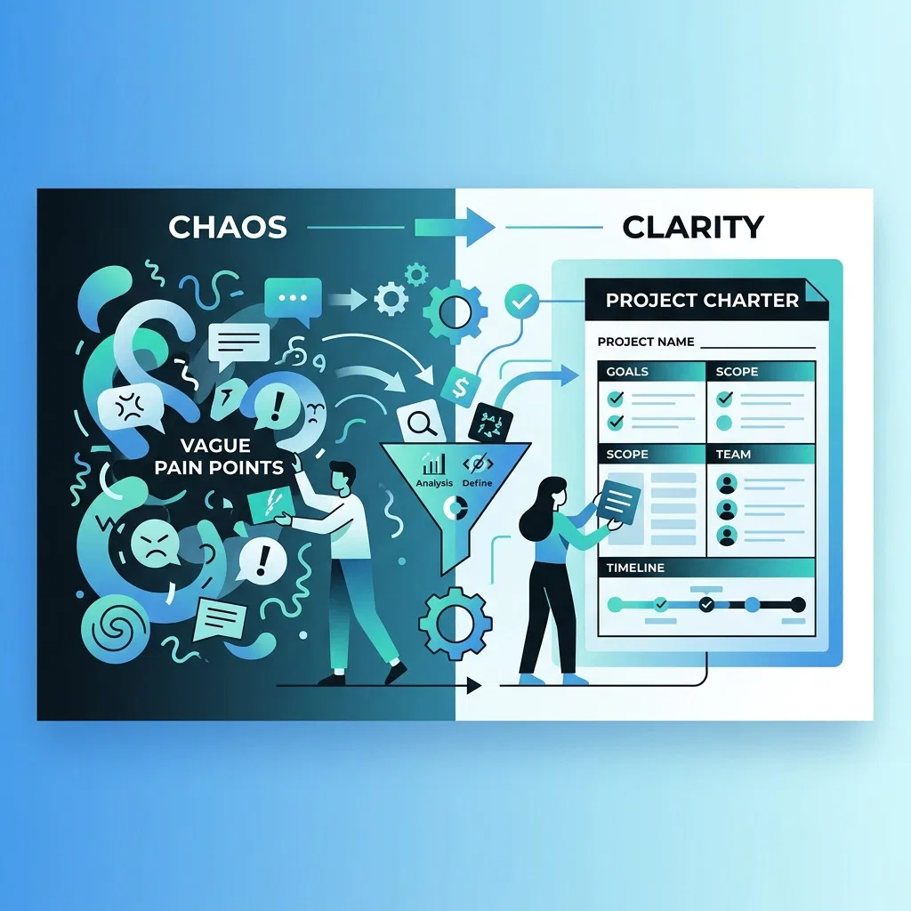 From Chaos to Clarity: How to Translate Vague Pain Points into Concrete Project Charters