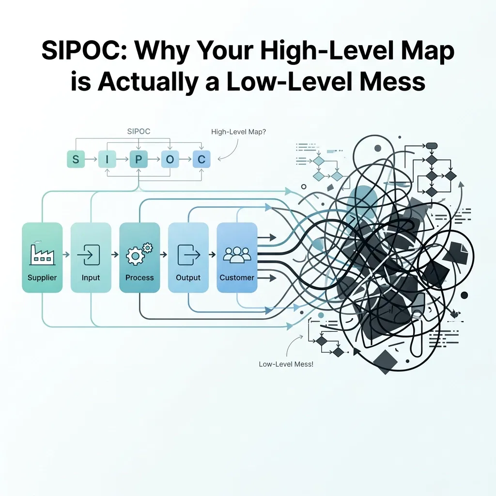 SIPOC: Why Your High-Level Map is Actually a Low-Level Mess