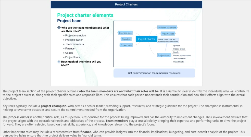 LSS training materials with notes