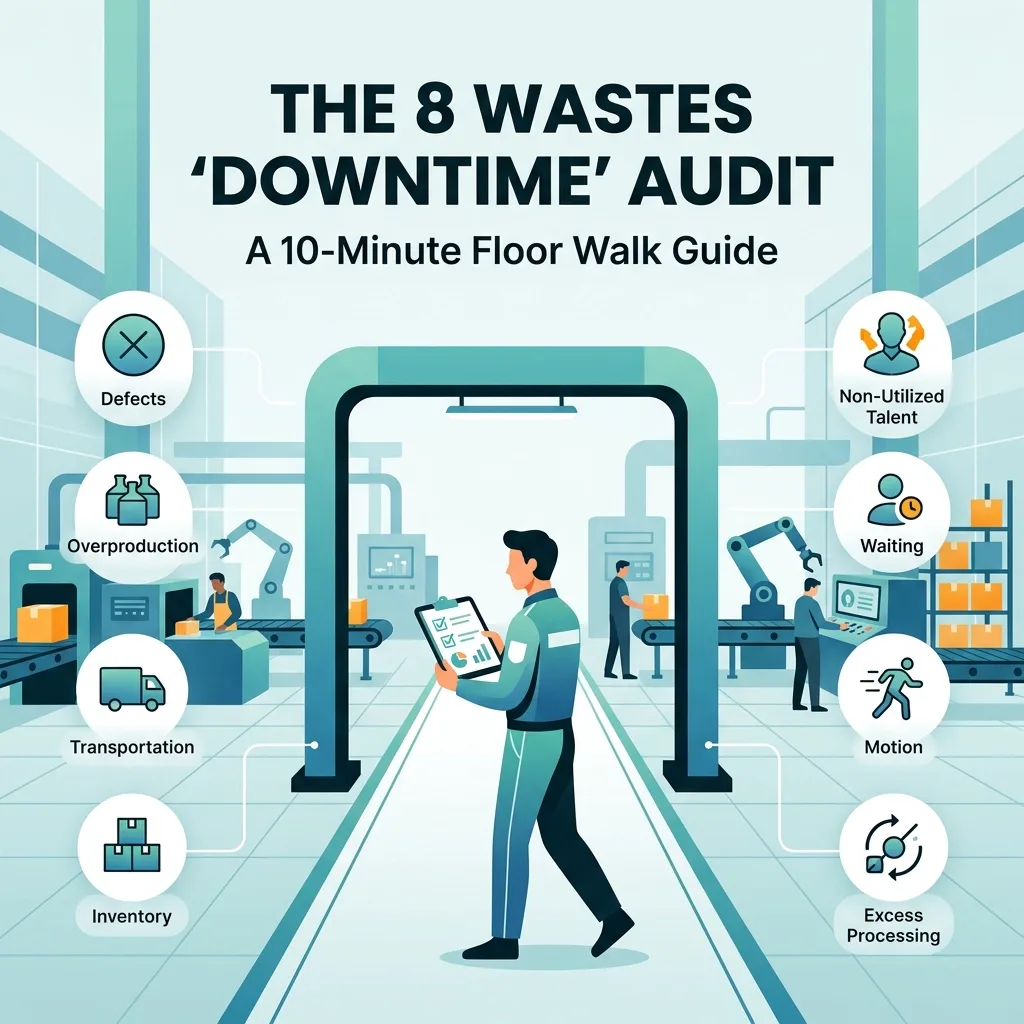 The 8 Wastes “DOWNTIME” Audit: A 10-Minute Floor Walk Guide