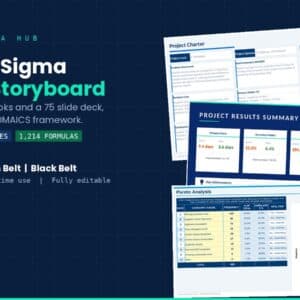 Lean six sigma project storyboard toolkit