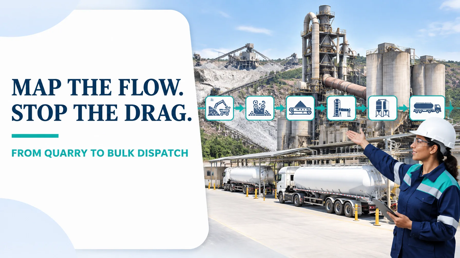 Value Stream Mapping for Cement Manufacturing: From Quarry Feed to Bulk Dispatch Without the Kiln Stop Drag