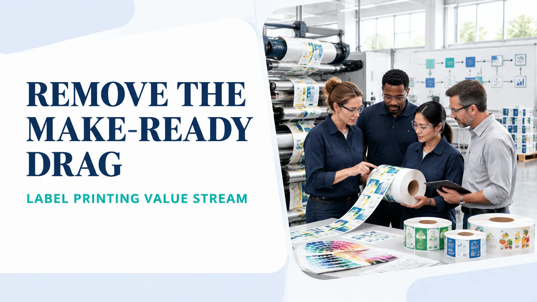 Value Stream Mapping for Label Printing and Converting: From Artwork Approval to Shipped Label Roll Without the Make-Ready Drag