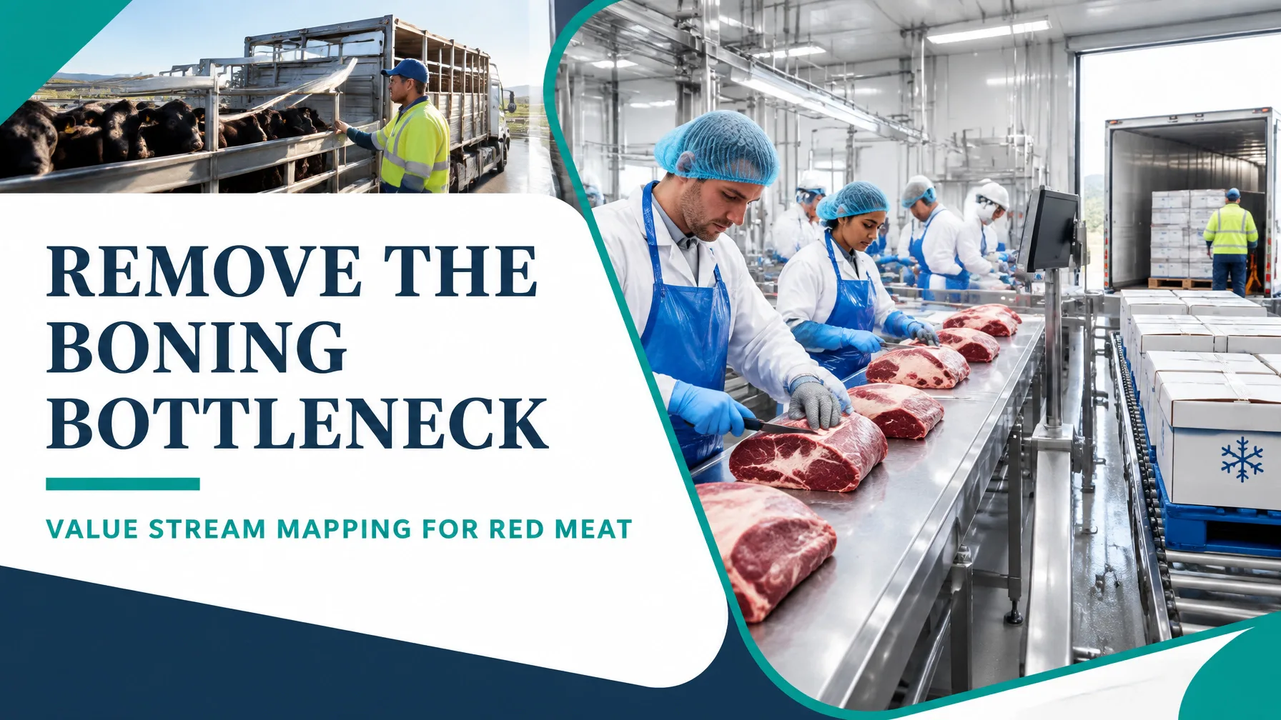 Value Stream Mapping for Red Meat Processing: From Live Receival to Chilled Carton Dispatch Without the Boning Room Bottleneck