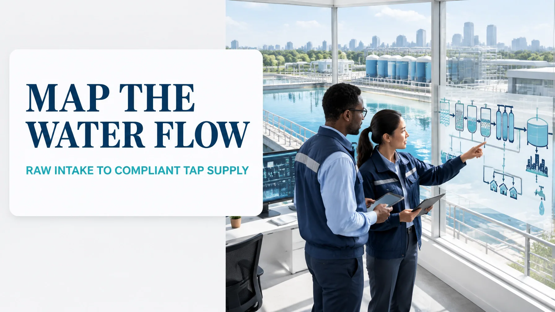 Value Stream Mapping for Drinking Water Treatment and Distribution: From Raw Water Intake to Compliant Tap Supply Without the Turbidity Alarm