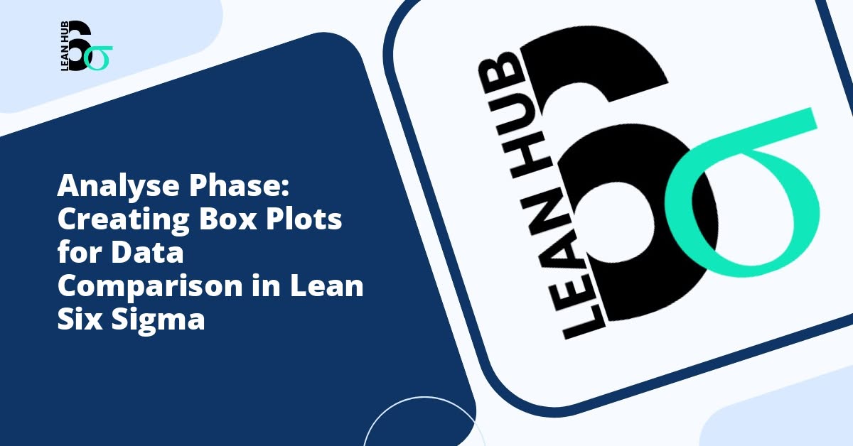 Analyse Phase: Creating Box Plots for Data Comparison in Lean Six Sigma