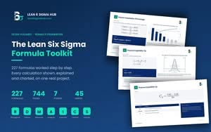 Lean six sigma formula toolkit