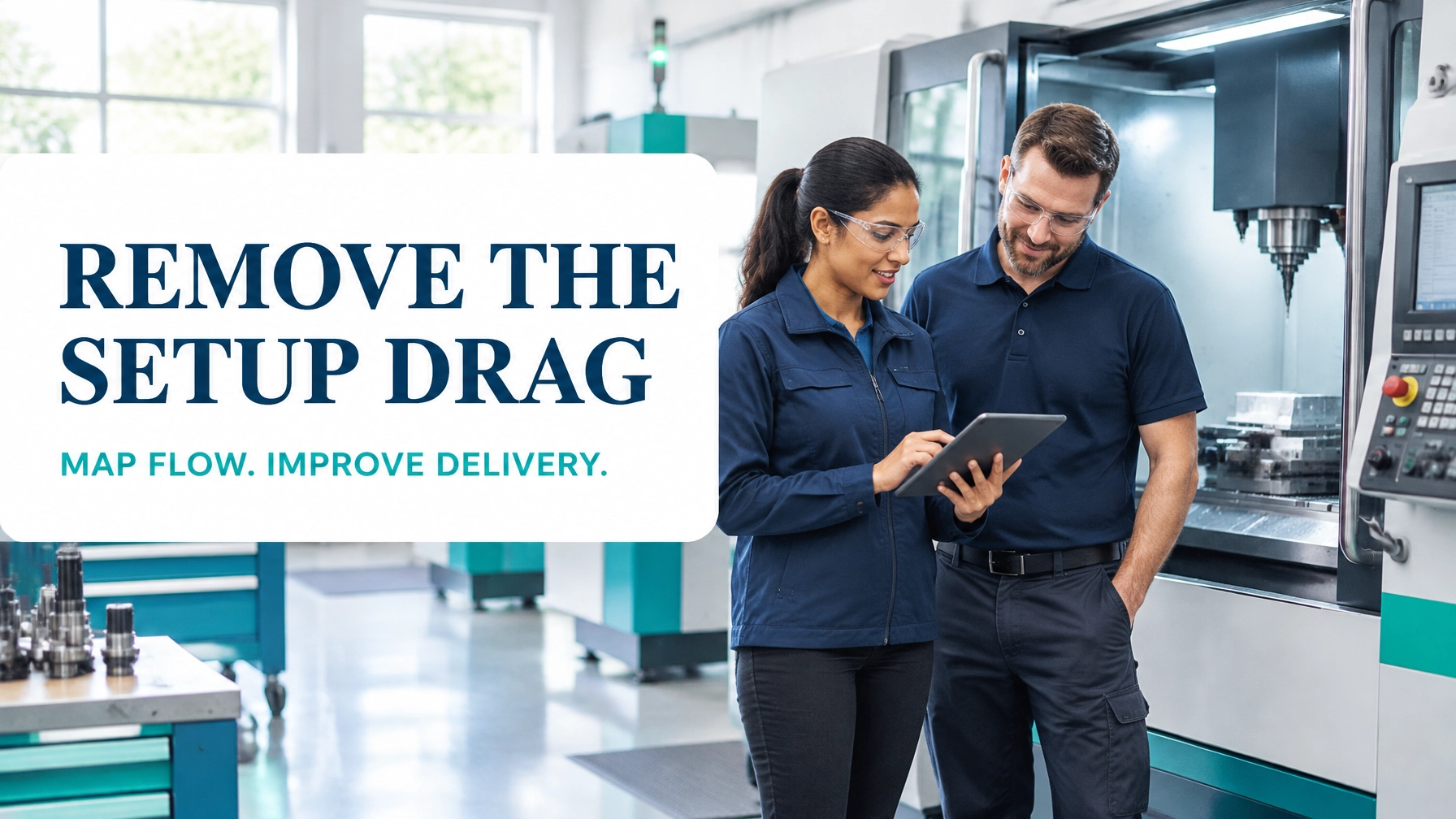 Value Stream Mapping for Precision Machining Job Shops: From Job Release to Despatched Component Without the Setup Drag