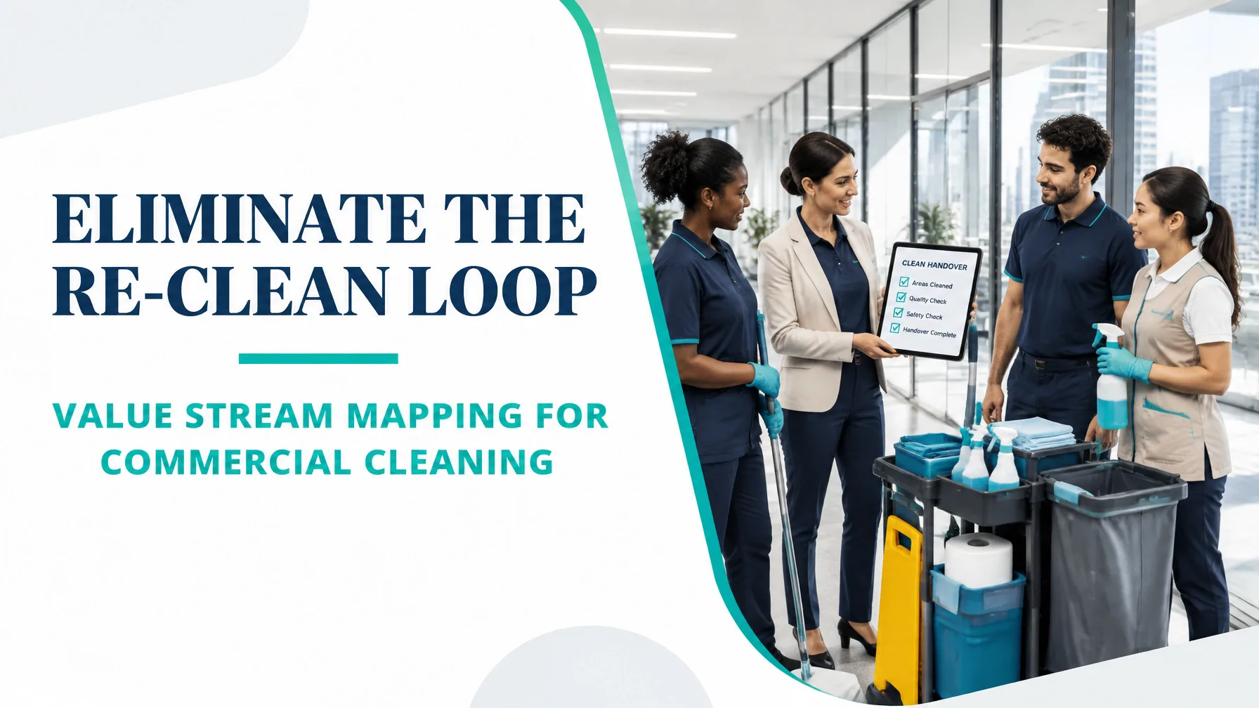 Value Stream Mapping for Commercial Cleaning Services: From Site Induction to Verified Clean Handover Without the Re-Clean Loop