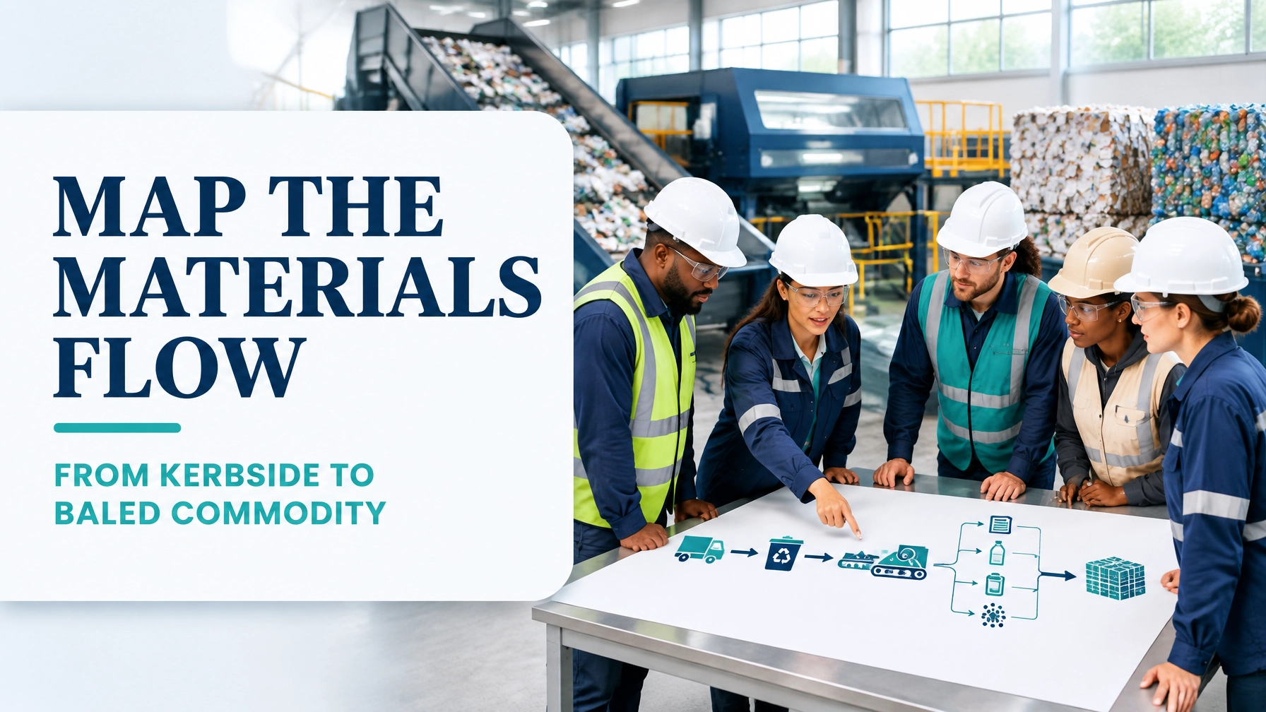 Value Stream Mapping for Recycling and Materials Recovery Facilities: From Kerbside Receival to Baled Commodity Dispatch Without the Contamination Rework