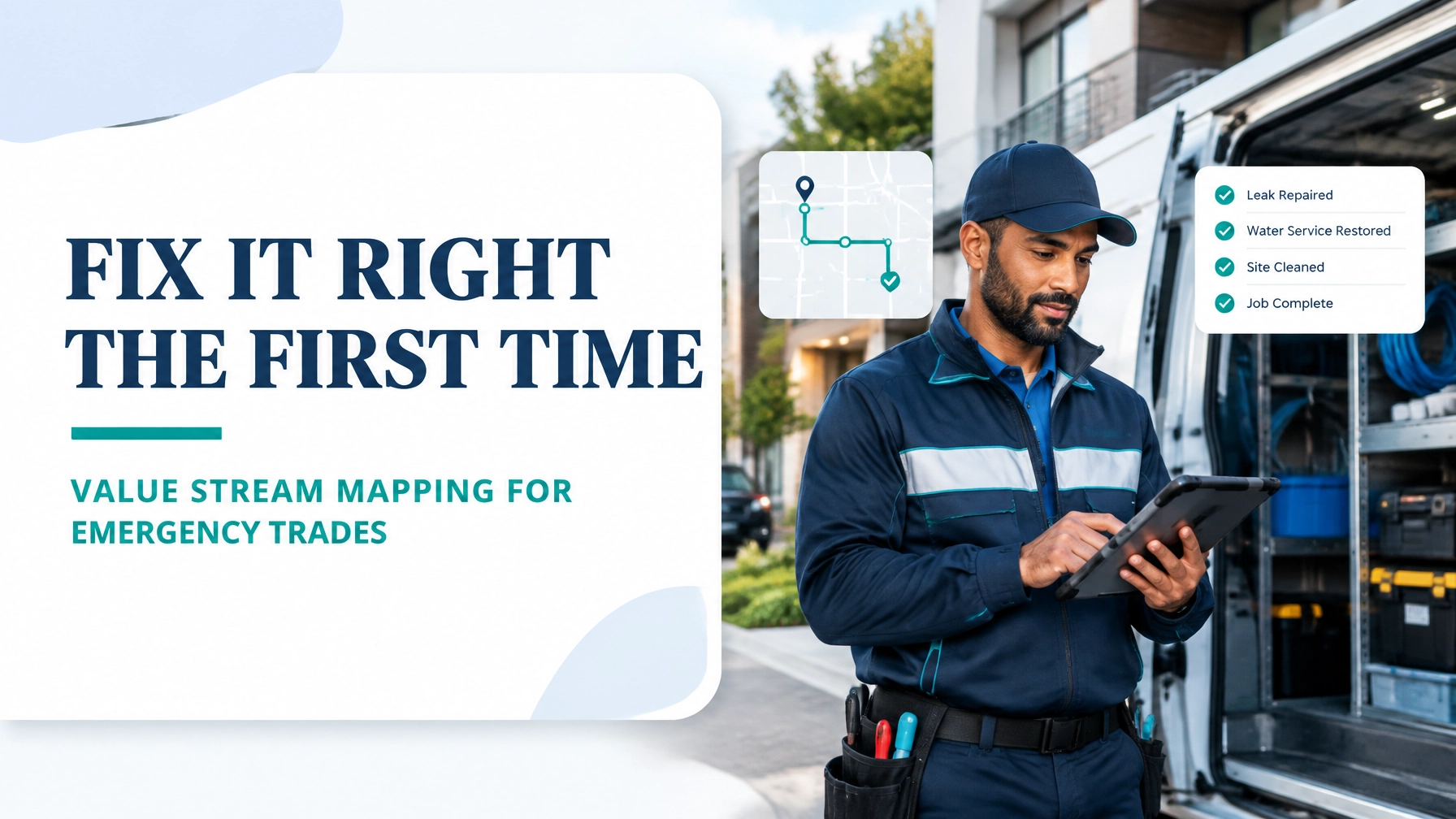 Value Stream Mapping for Emergency Trades and Plumbing Services: From After-Hours Call to Signed-Off Job Without the Return Visit
