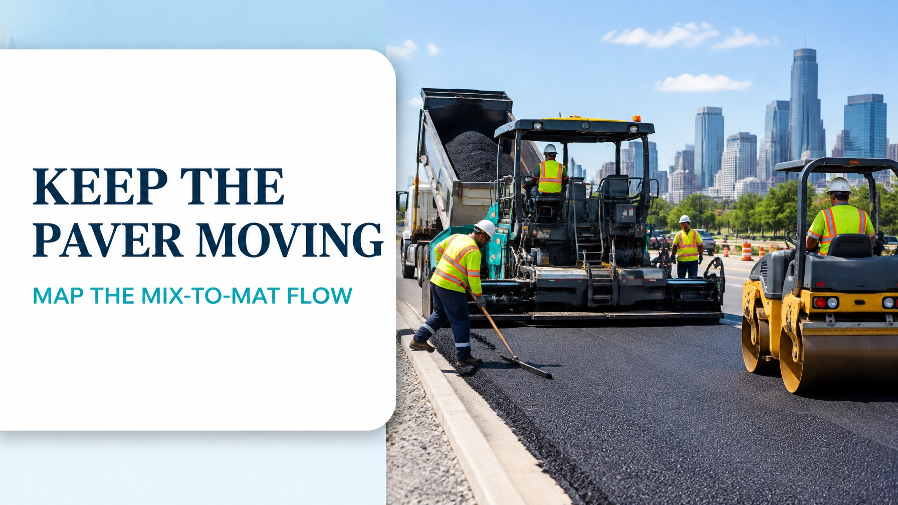 Value Stream Mapping for Asphalt Production and Road Resurfacing: From Mix Design to Compacted Pavement Without the Paver Wait