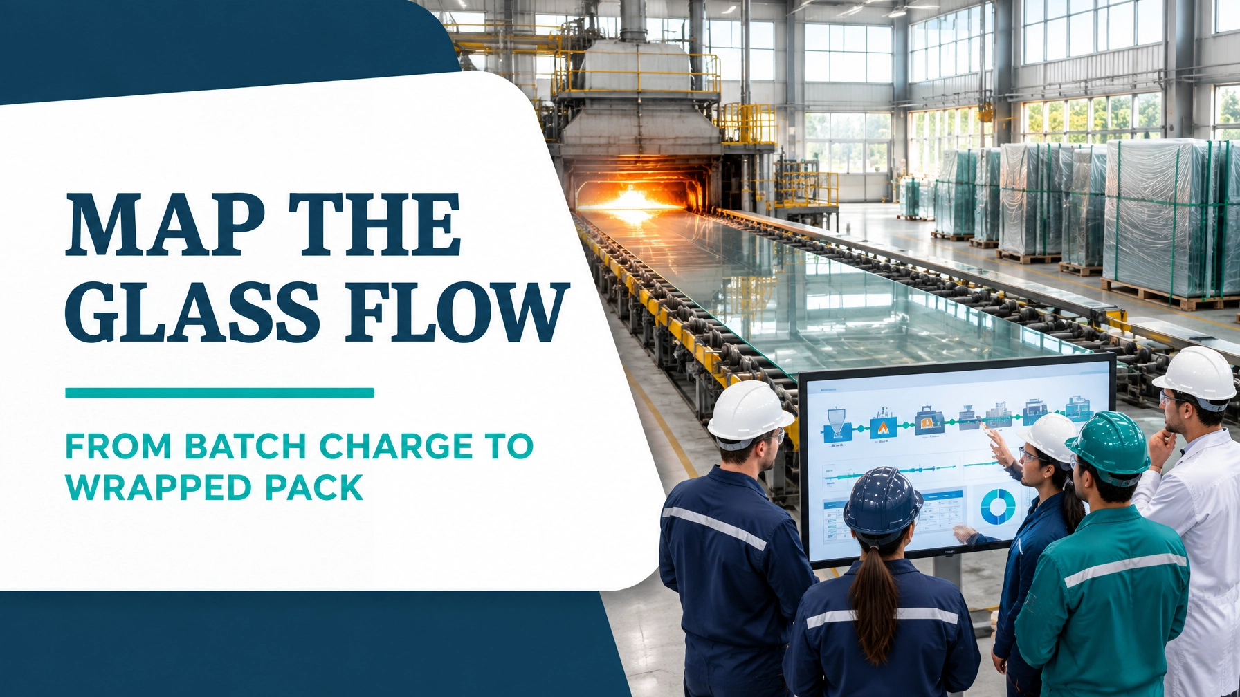 Value Stream Mapping for Float Glass Manufacturing: From Batch Charge to Wrapped Pack Without the Ribbon Break Drag
