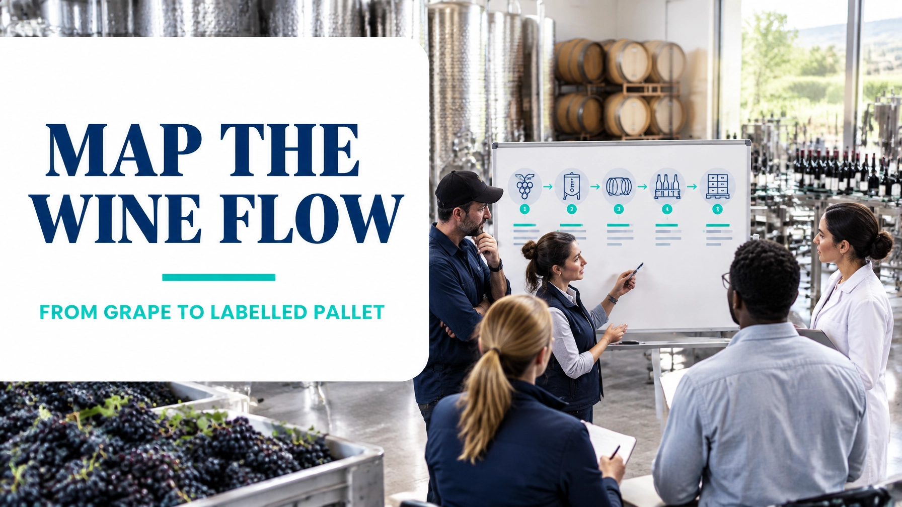 Value Stream Mapping for Winery Production: From Grape Intake to Labelled Bottle Without the Barrel-Hold Guesswork