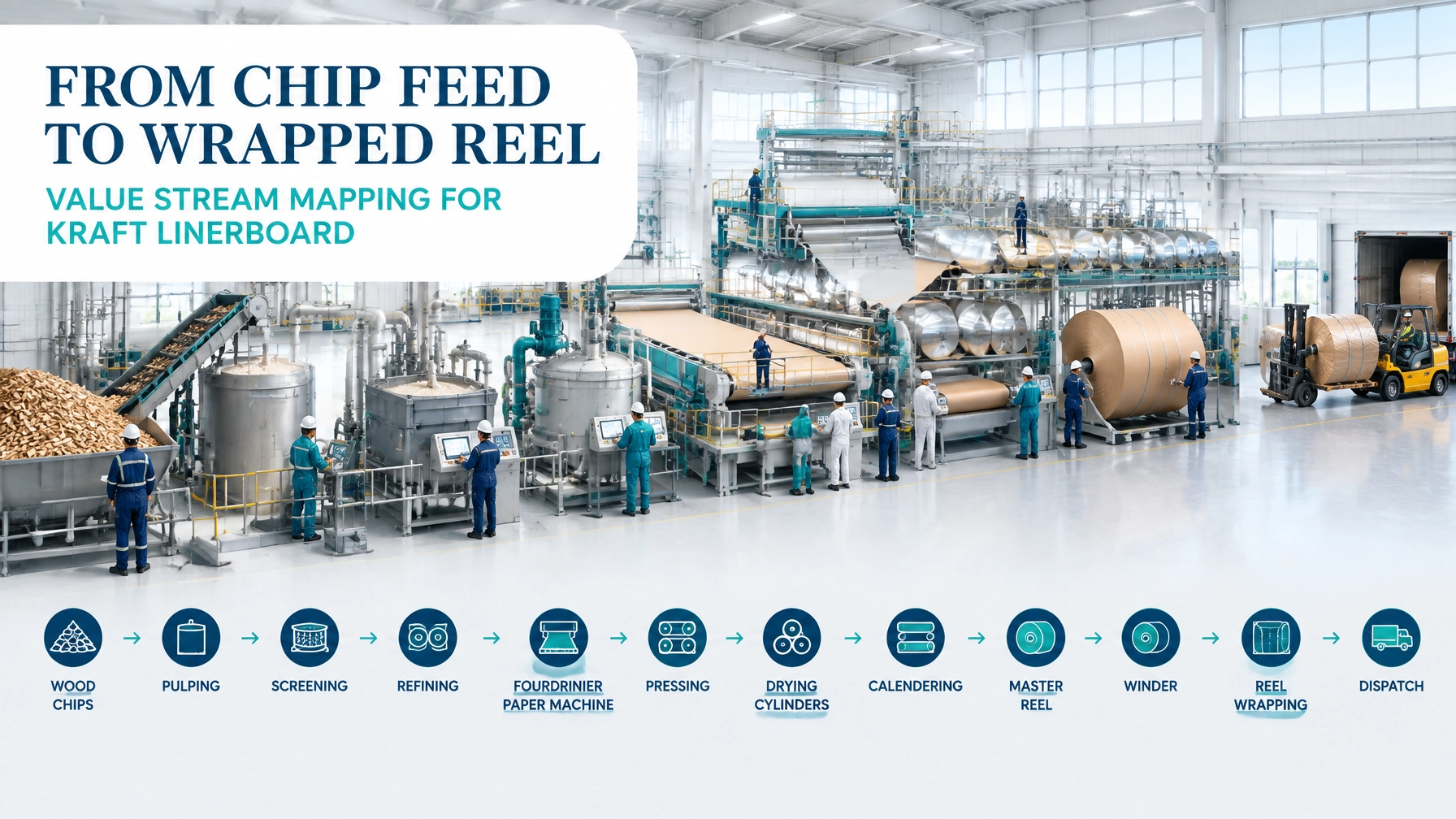 Value Stream Mapping for Pulp and Paper Mills: From Chip Feed to Wrapped Reel Without the Machine Break Drag